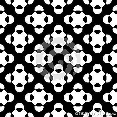 Vector seamless pattern, black & white crossing dots Vector Illustration