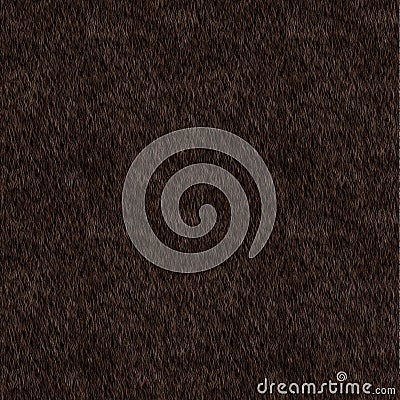 Vector Seamless Pattern. Brown Fur Background. Vector Illustration