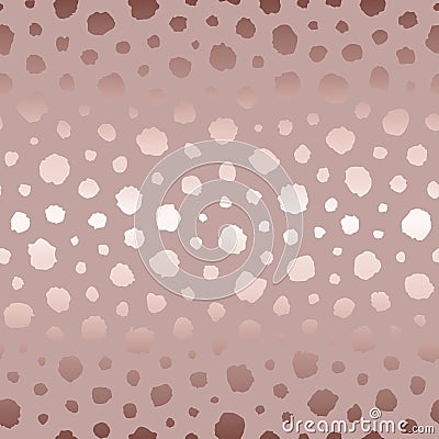 Vector seamless pattern. Elegant dalmation dot texture. Irregular uneven dots. Polkadot for design prints. Abstract polka backgrou Vector Illustration