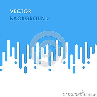 Vector Seamless Pattern with Flat Rounded Lines, Abstract Drops Gradient Vector Illustration