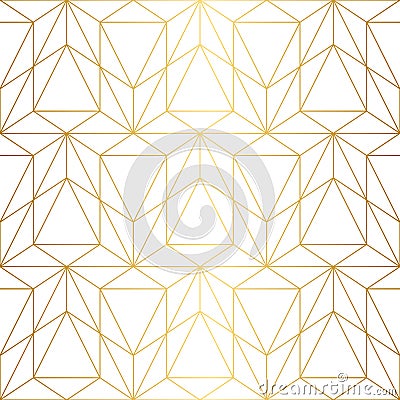 Vector seamless pattern. Geometric background with rhombus and n Vector Illustration