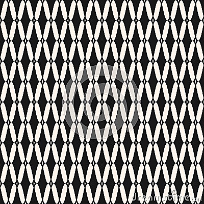 Vector seamless pattern of mesh, lattice, tissue structure, rhombus grid. Vector Illustration