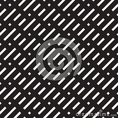 Vector seamless pattern. Modern stylish abstract texture. Repeating geometric dash lines Vector Illustration