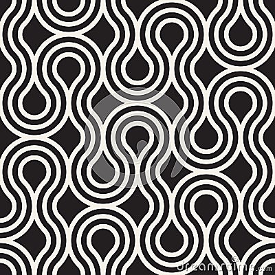 Vector seamless pattern. Modern stylish abstract texture. Repeating geometric tiles Vector Illustration