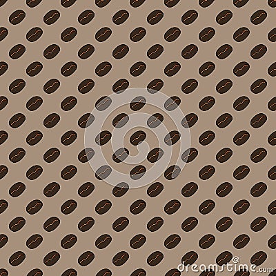 Vector seamless pattern. Modern stylish texture. coffee texture, seamless Vector Illustration