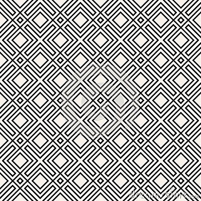 Vector seamless pattern. Modern stylish texture. Repeating geometric background. Striped lattice. Linear graphic design. Stock Photo
