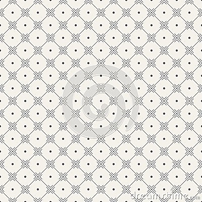 Vector seamless pattern. Regularly repeating geometric square ti Vector Illustration