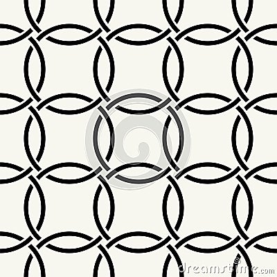 Vector seamless pattern. Repeating intertwining cordage, ropes. Vector Illustration