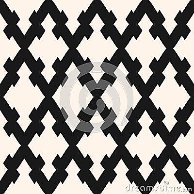 Vector seamless pattern with rhombuses, diagonal lattice, mesh Vector Illustration