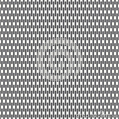 Vector seamless pattern of rounded lines. Vector Illustration