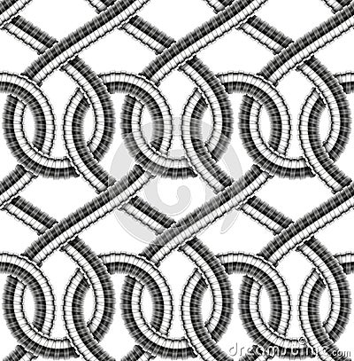 Vector seamless pattern of shower hoses Vector Illustration