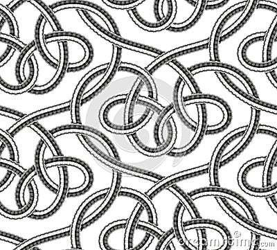 Vector seamless pattern of shower hoses Vector Illustration