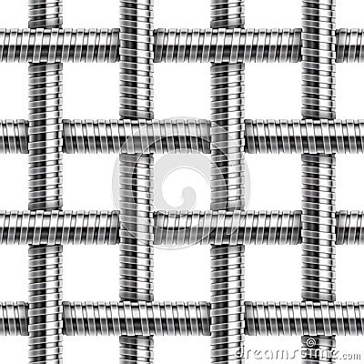 Vector seamless pattern of shower hoses Vector Illustration