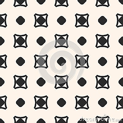 Vector seamless pattern, simple geometric texture with circles, Vector Illustration