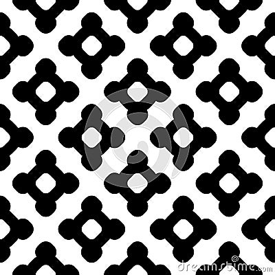 Vector seamless pattern, simple monochrome texture Vector Illustration