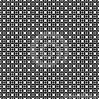 Vector seamless pattern, simple monochrome texture Vector Illustration