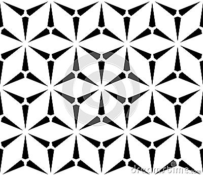 Vector seamless pattern, simple triangular texture Vector Illustration