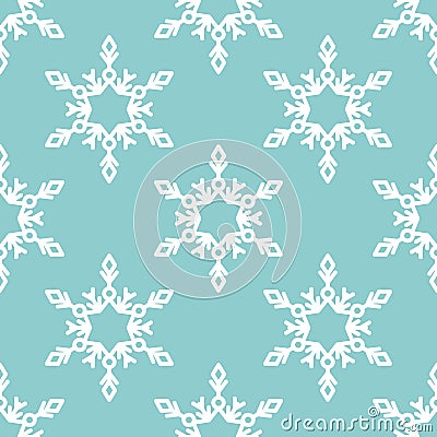 Vector seamless pattern with snowflakes. Winter background. Vector Illustration