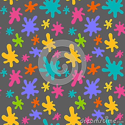 Vector seamless pattern with spots Vector Illustration