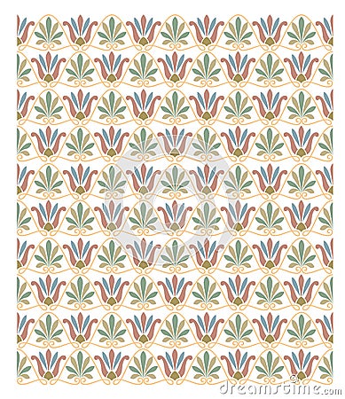 Seamless pattern stock vector, use for tiled background, Colored Vector Illustration