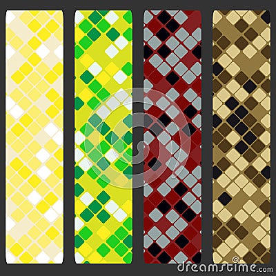 Vector seamless pattern structure color snake skin Vector Illustration