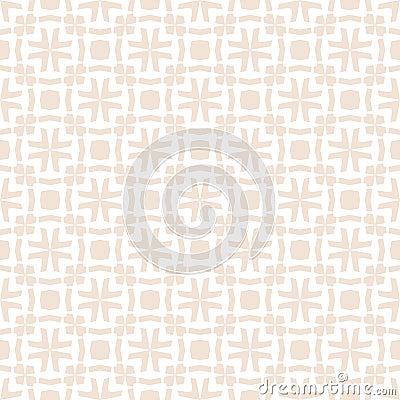 Vector seamless pattern. Subtle floral ornamental geometric background Vector Illustration