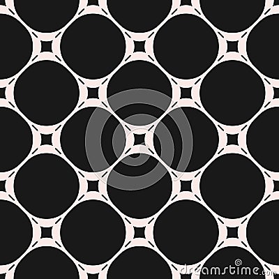 Vector seamless pattern, subtle geometric texture with circles Vector Illustration