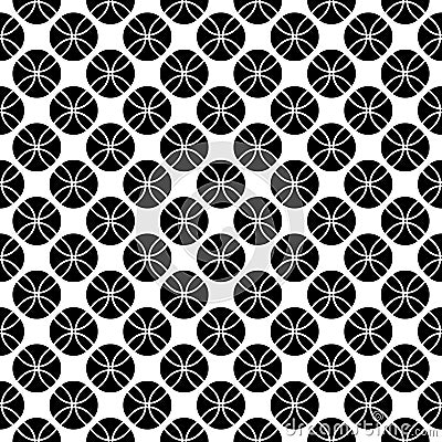 Vector seamless pattern, texture with circles Vector Illustration