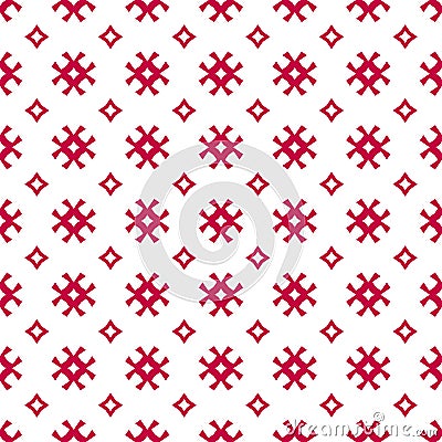 Vector seamless pattern. Traditional Scandinavian motif. Christmas background Vector Illustration