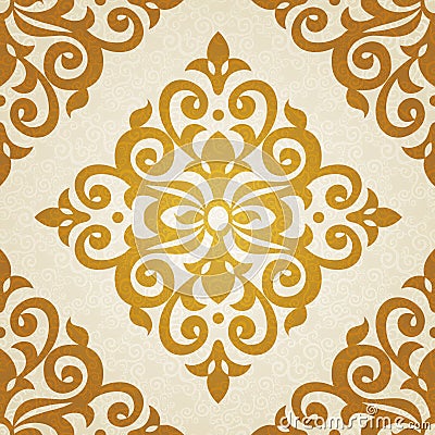 Vector seamless pattern in Victorian style. Vector Illustration