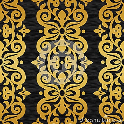 Vector seamless pattern in Victorian style. Vector Illustration