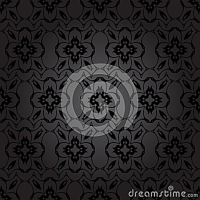 Vector seamless pattern in Victorian style. Vector Illustration