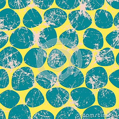 Vector seamless patterns with abstract stones. Vector Illustration