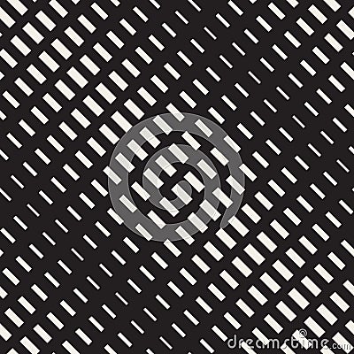 Vector Seamless Rectangle Halftone Diagonal Transition Geometric Pattern Vector Illustration