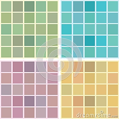 Vector seamless retro bathroom tiles Vector Illustration