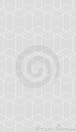 Vector seamless rhombus pattern. Abstract geometric background. Stylish fractal texture Vector Illustration