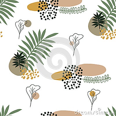 Vector seamless scandinavian abstract pattern, print, texture, background. Vector Illustration