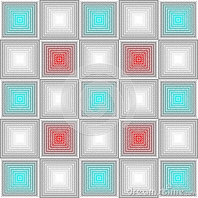 Vector Seamless shiny geometric pattern Vector Illustration