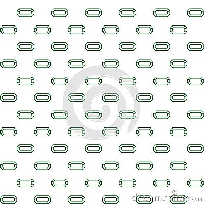 Vector seamless simple pattern of emerald Stock Photo