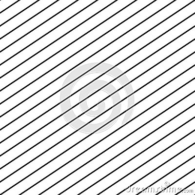 Vector seamless stripe pattern. Repeat diagonal parallel lines. Vector Illustration