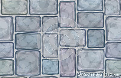 Vector seamless texture gray stone. Vector Illustration