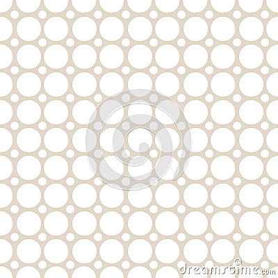 Vector seamless tiling pattern with polka dot ornament. Vector Illustration