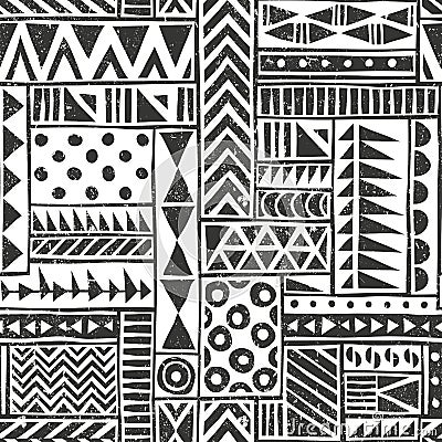 Vector seamless tribal pattern. Seamless Vector Illustration