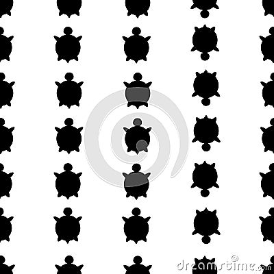 Vector seamless turtle pattern Vector Illustration