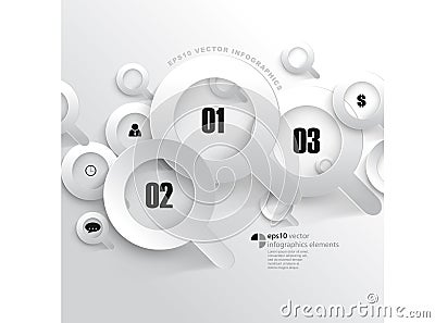 Vector search icon infographics background Stock Photo