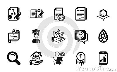 Vector set of Artificial colors, Algorithm and Journey path icons simple set. Vector Vector Illustration