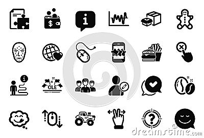 Vector Set of Business icons related to Edit user, Group and Star. Vector Vector Illustration