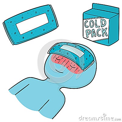 Vector set of cold pack Vector Illustration