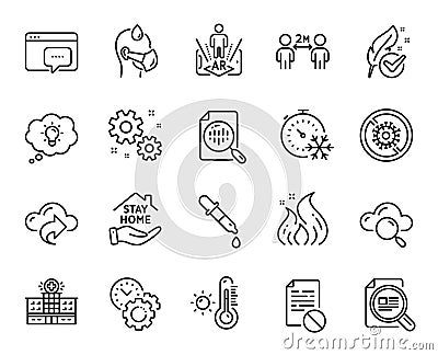 Vector set of Energy, Hypoallergenic tested and Wrong file line icons set. Vector Vector Illustration