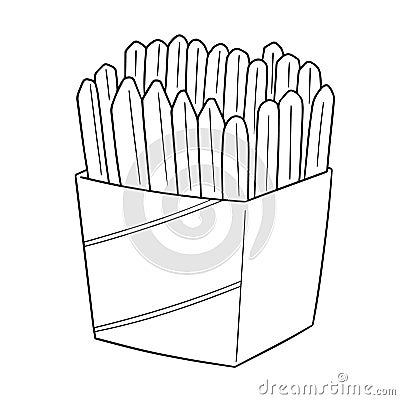 Vector set of frenchfries Vector Illustration